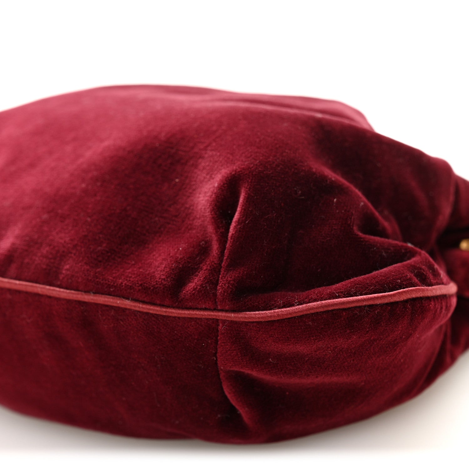 Dolce & Gabbana Velvet Chain Clutch Burgundy 9 of 10