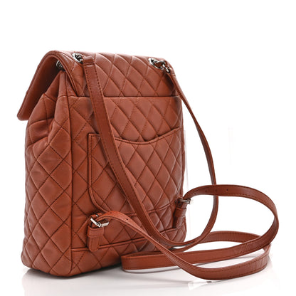 Chanel Lambskin Quilted Small Urban Spirit Backpack Brown 3 of 12