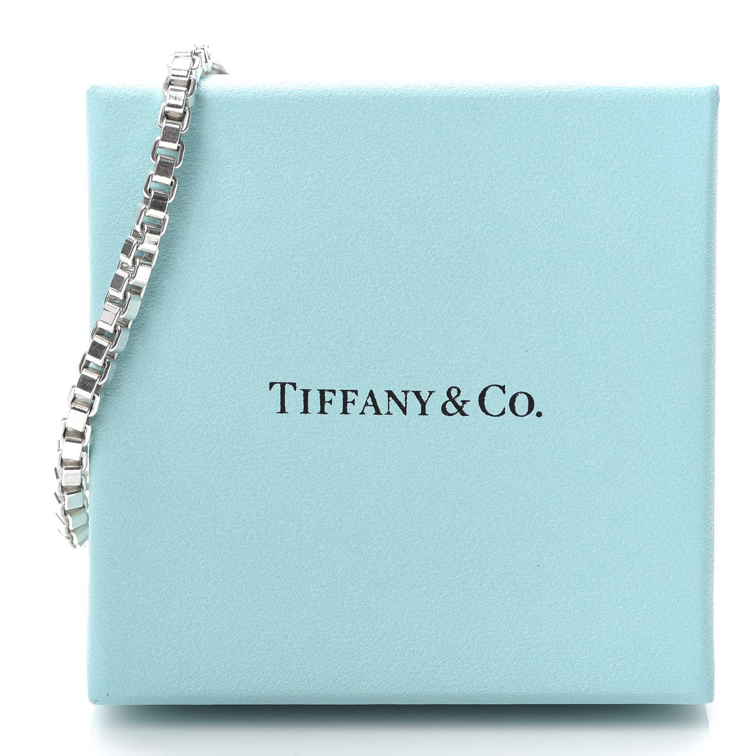 Tiffany Sterling Silver 4mm Venetian Link Bracelet 7 of 7