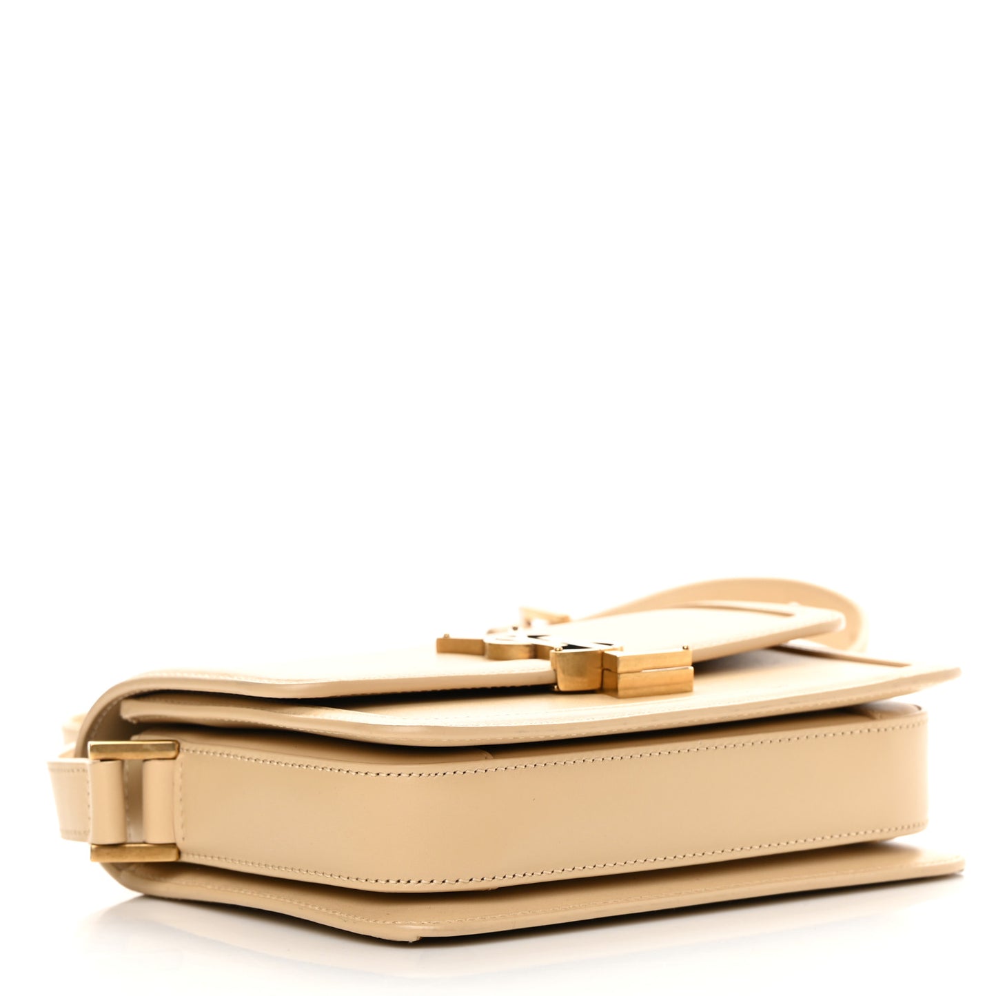 Smooth Calfskin Small Solferino Satchel Ivory Natural