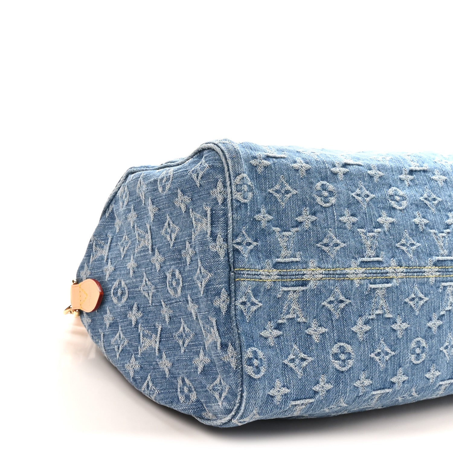 Louis Vuitton Monogram Denim Speedy Soft 30 Blue 4 of 10