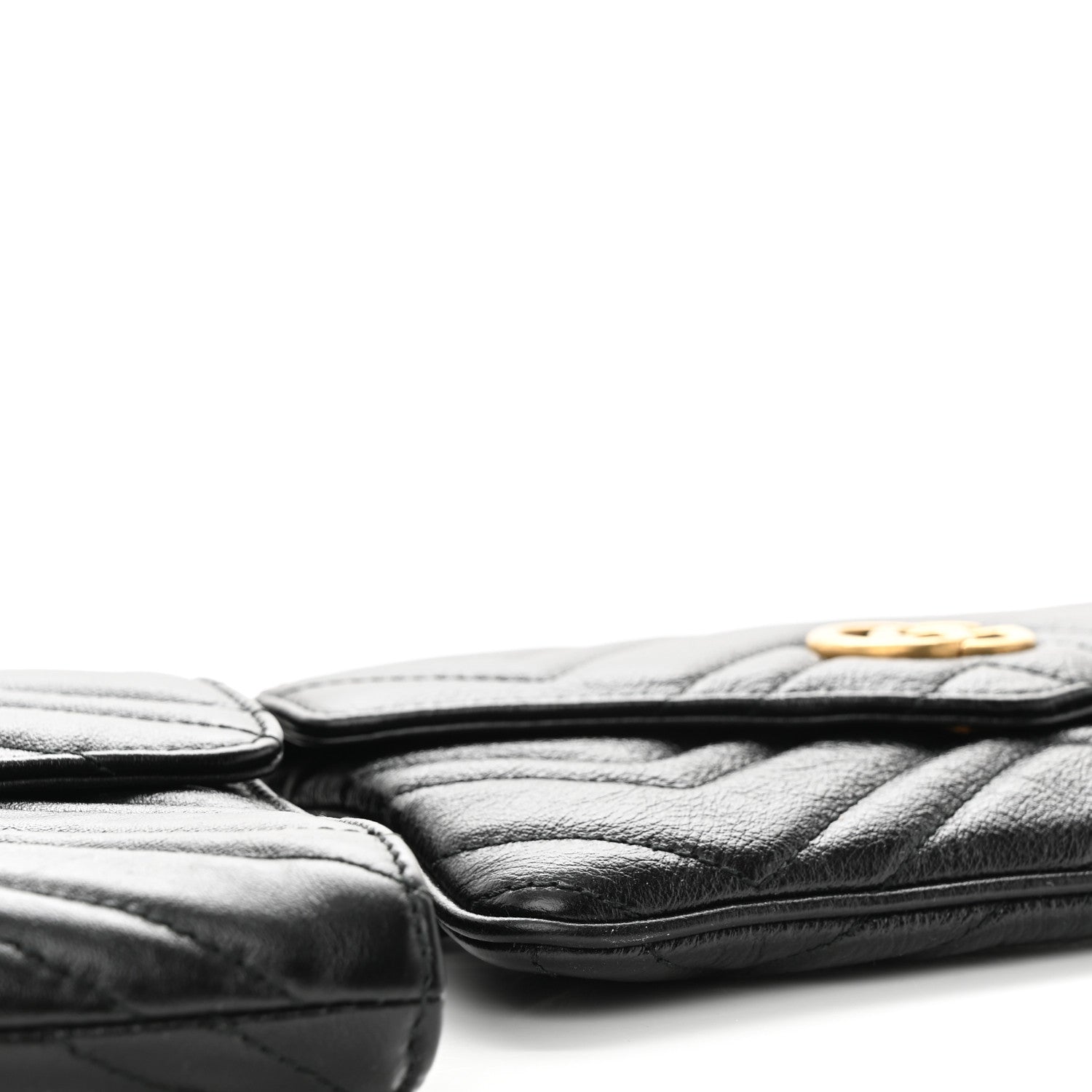 Gucci Calfskin Matelasse GG Marmont 2.0 Multi Belt Bag 85 34 Black 12 of 17