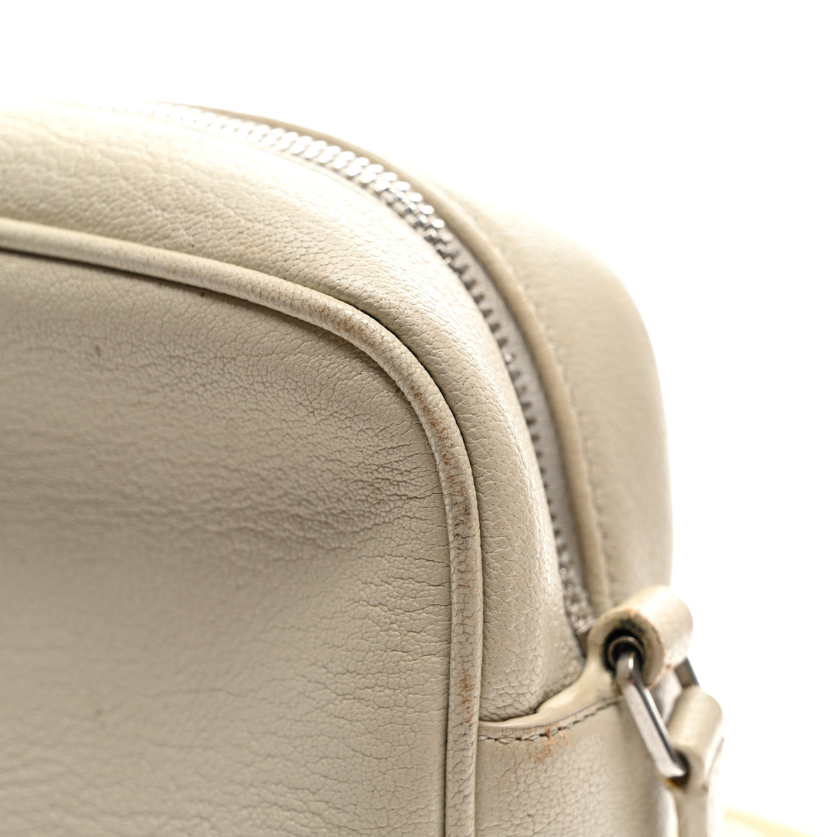 Saint Laurent Grained Lambskin Monogram Lou Camera Bag Crema Soft 12 of 12