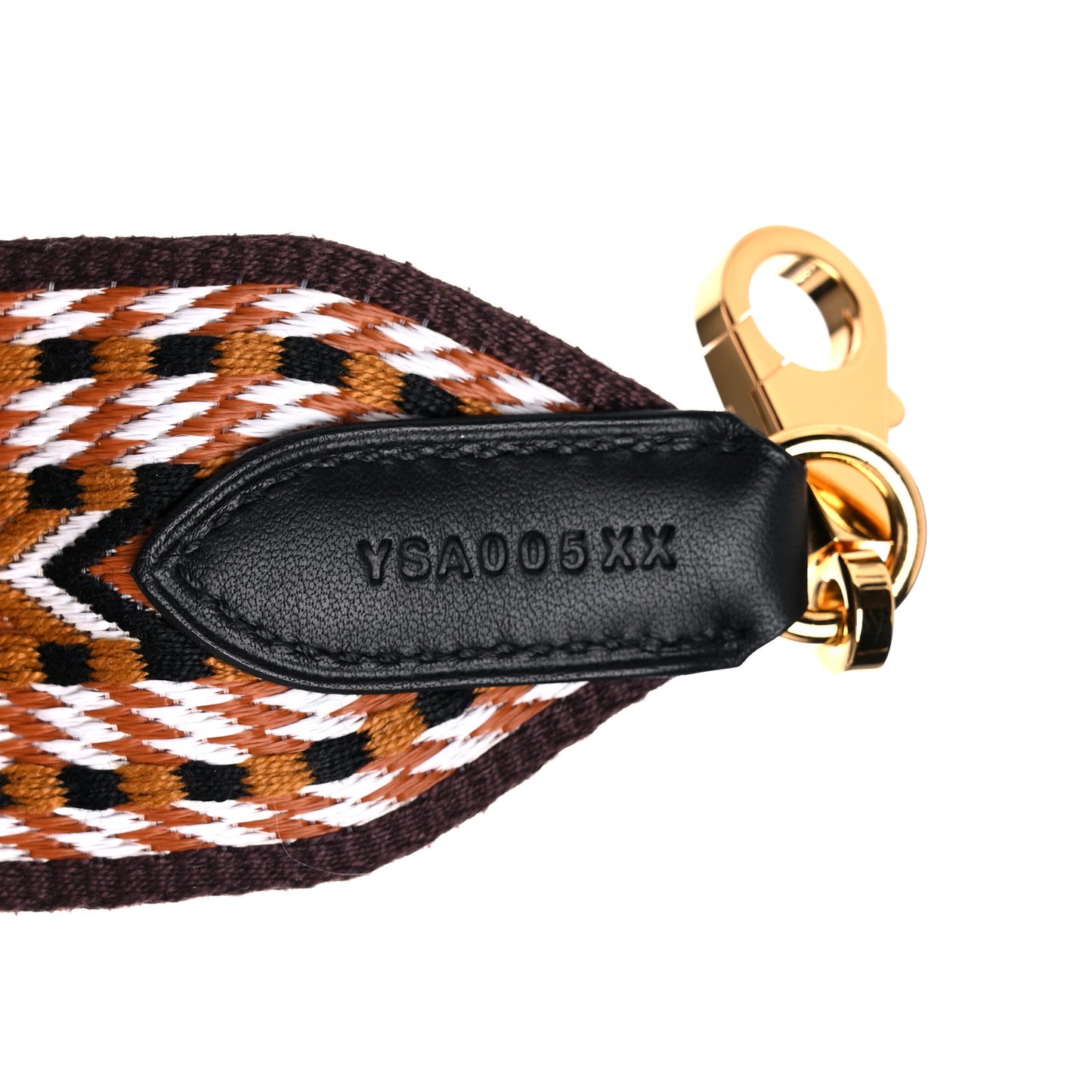Toile Swift 50mm Sangle Cavale Shoulder Strap Sesame Blanc Black