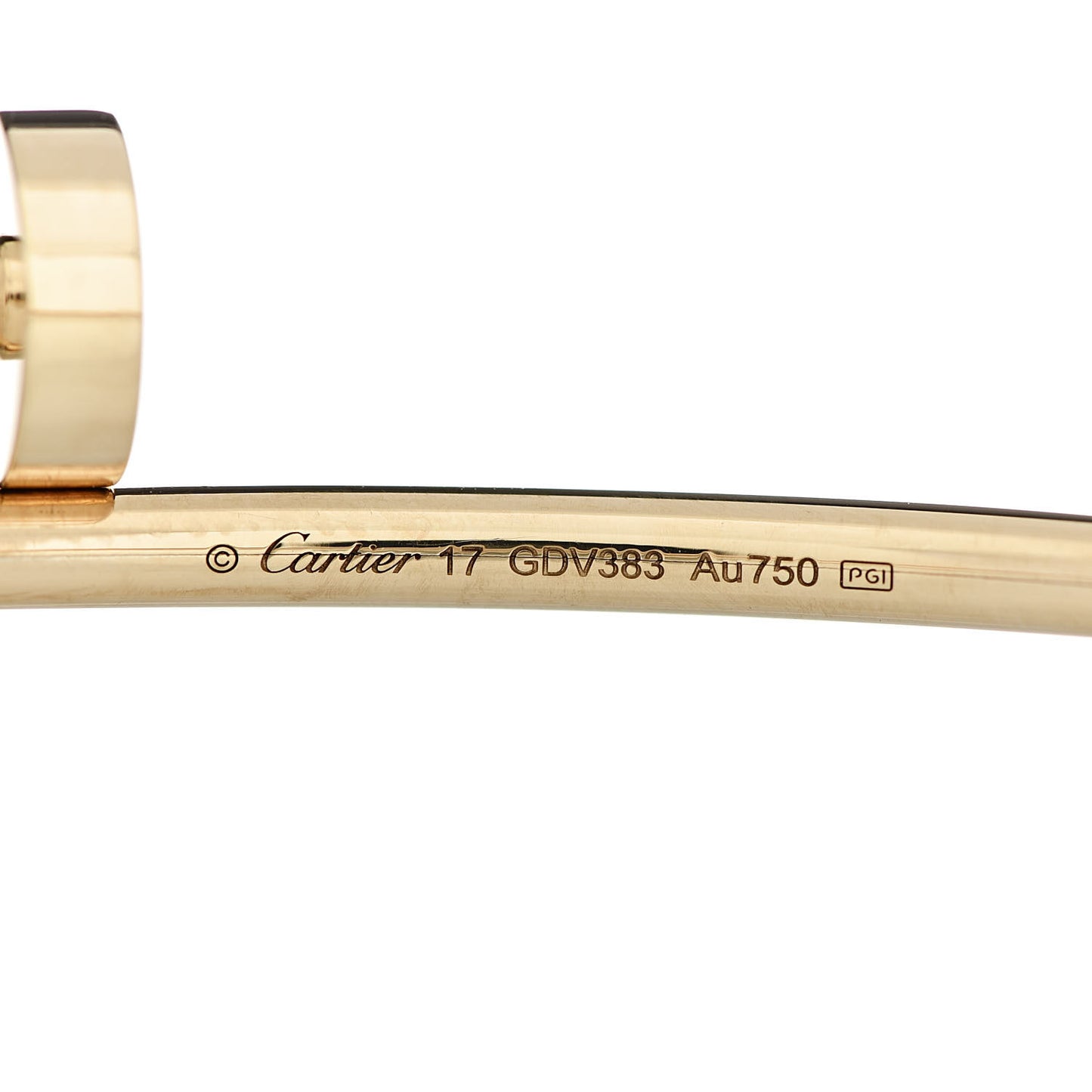 18K Yellow Gold Small Juste Un Clou Bracelet 17