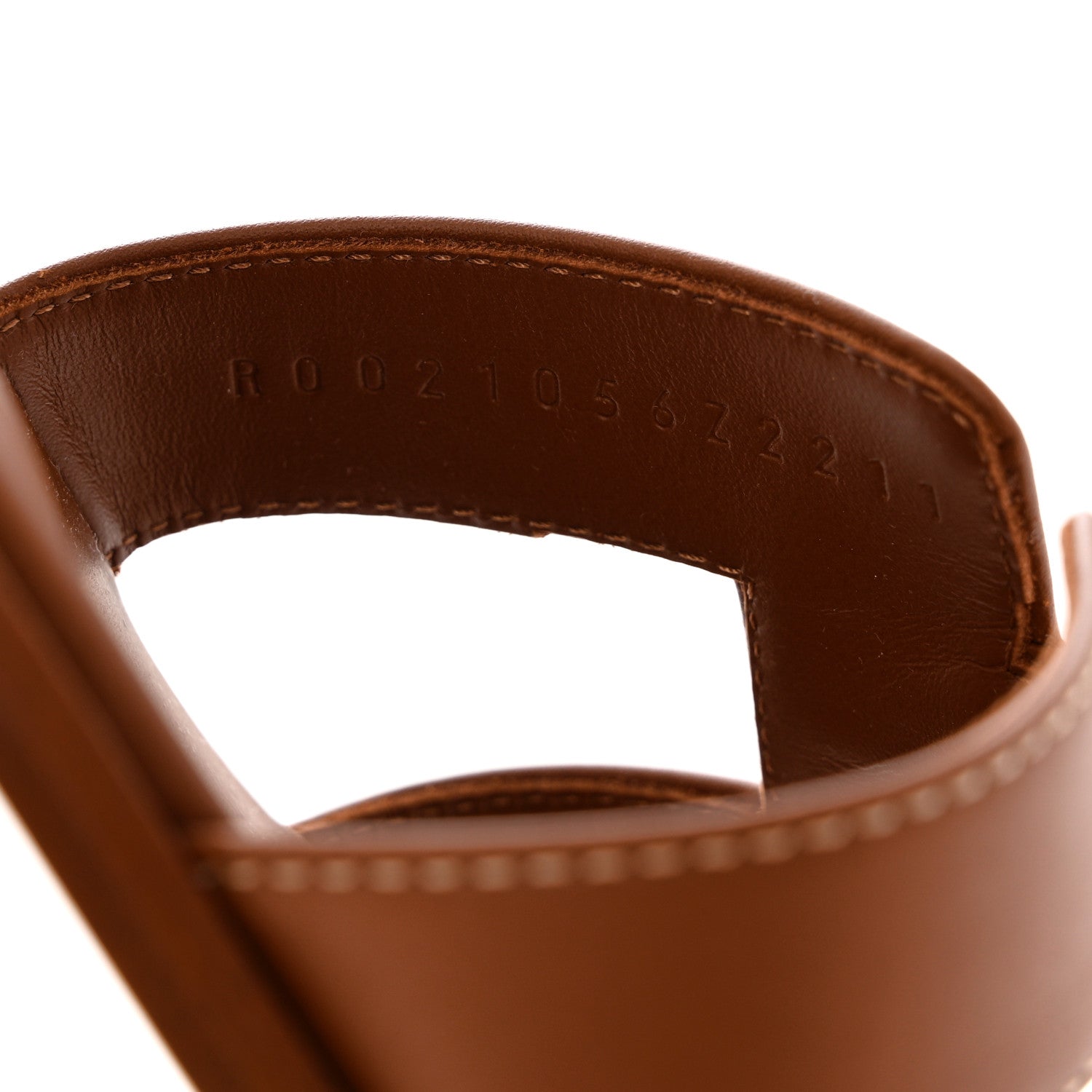 Hermes Box Calfskin Oran Sandals 38 Gold 8 of 10