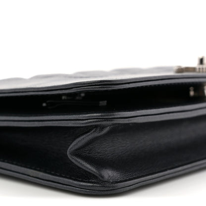 Chanel Caviar Quilted Vintage Mademoiselle Wallet On Chain WOC Black 9 of 11