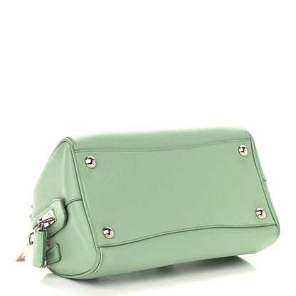 Prada Saffiano Lux Top Handle Crossbody Bag Acquamarina 4 of 9