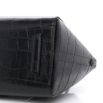 Givenchy Calfskin Crocodile Embossed Medium Lock Antigona Black 10 of 10