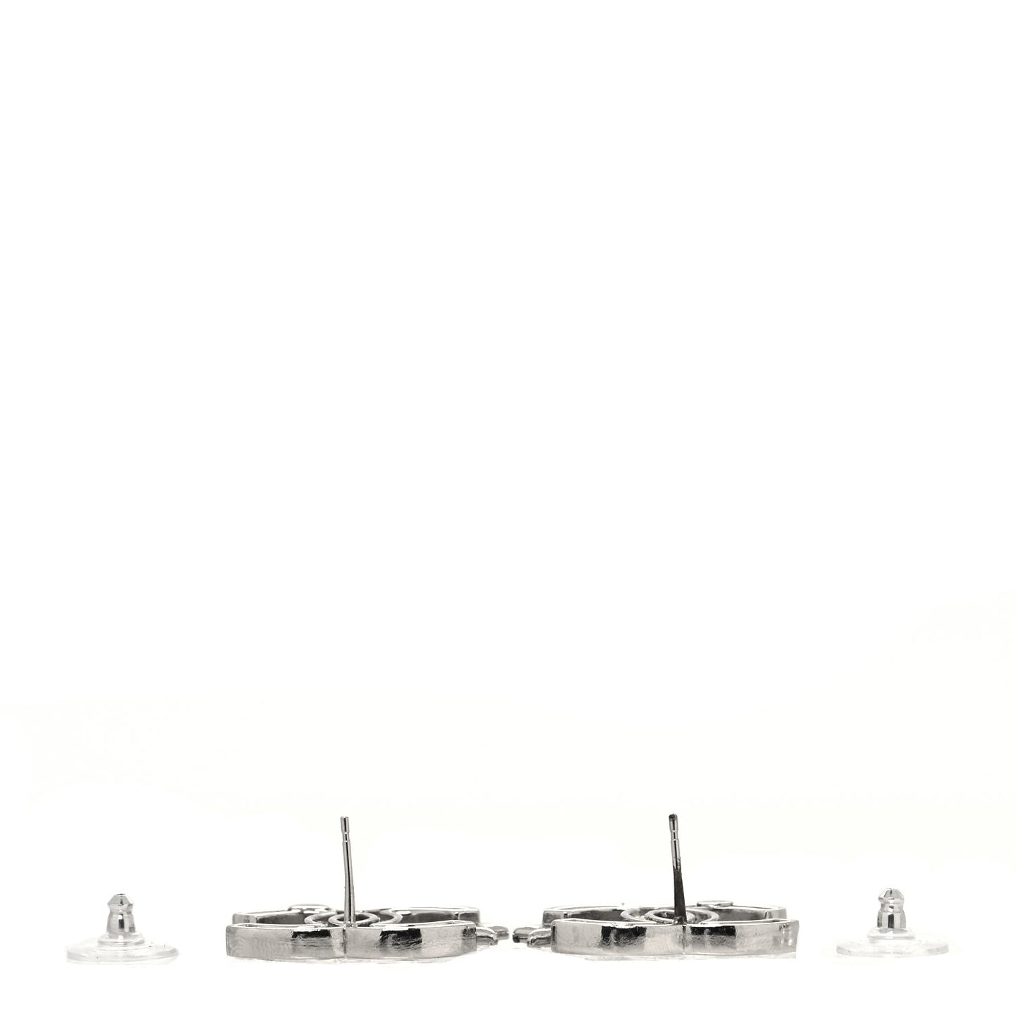 Crystal CC Starfall Earrings Silver