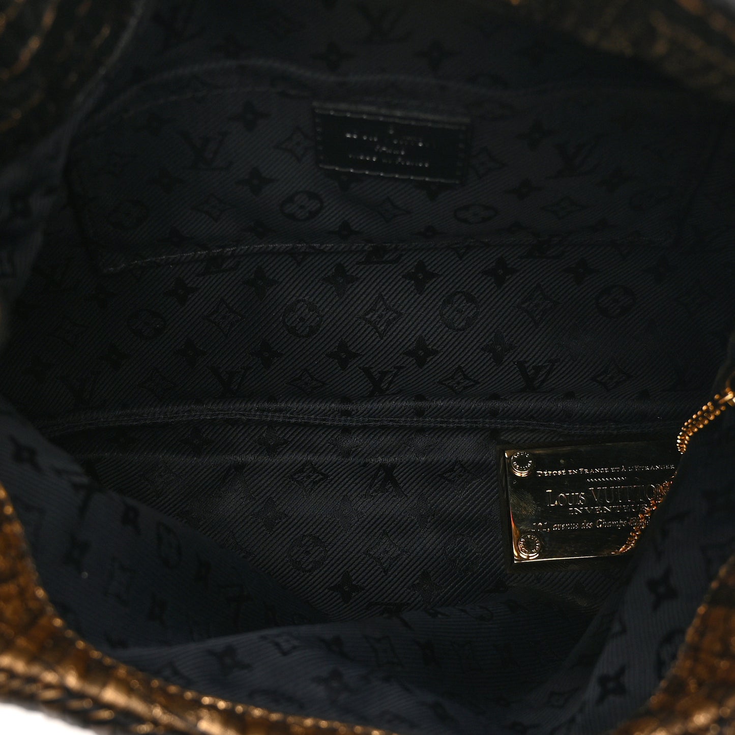 Jacquard Quilted Monogram Altair Clutch Bronze