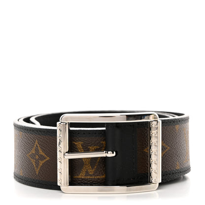 Louis Vuitton Monogram Macassar Mens Reverso 40mm Belt 95 38 1 of 5
