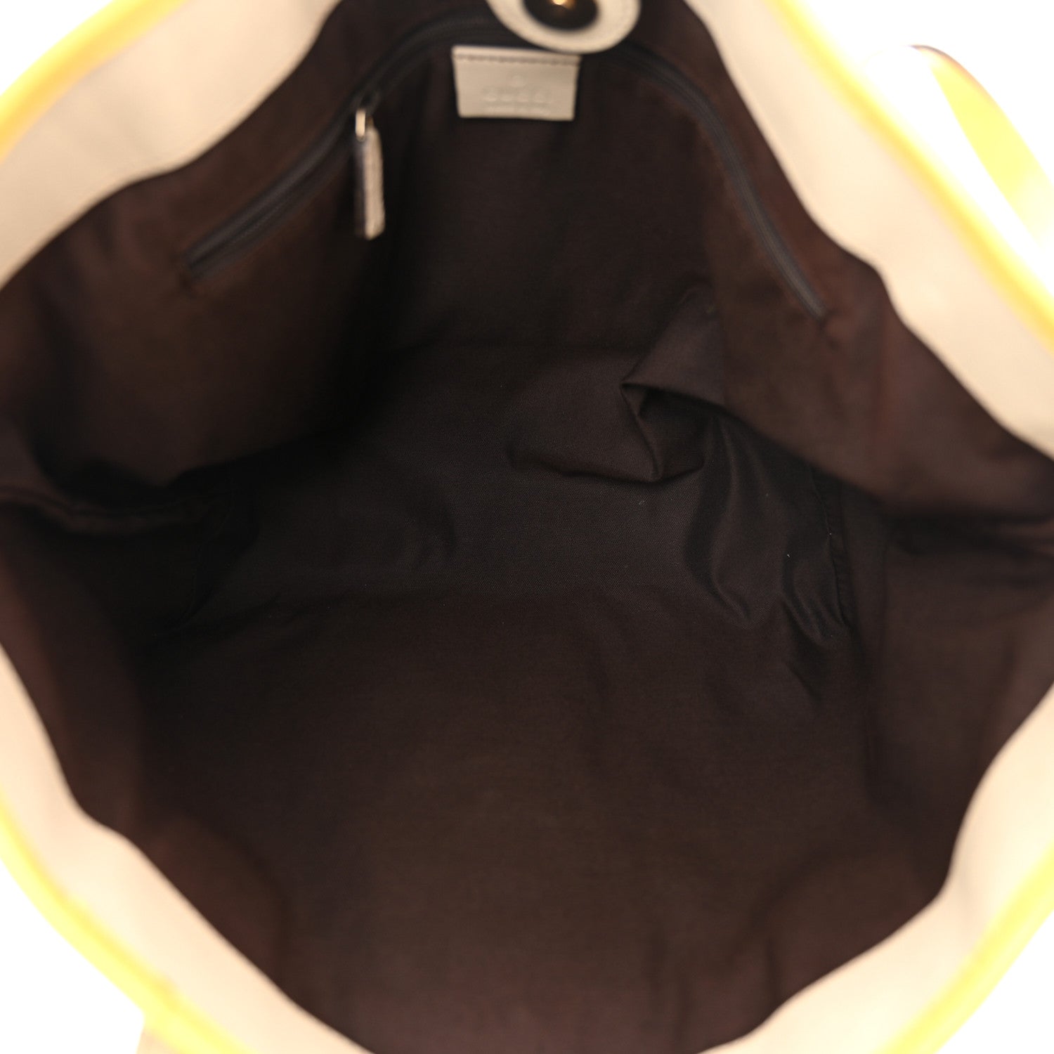 Gucci GG Supreme Monogram Oliver Pug Dog Tote Bag Yellow 5 of 11