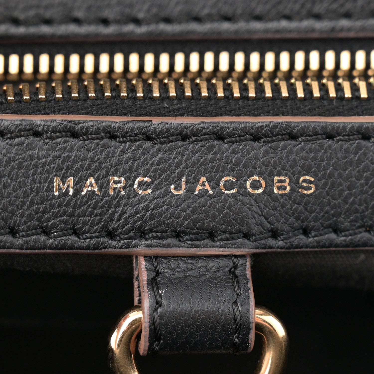 Marc Jacobs Calfskin Quilted Studded Stam Black 6 of 15