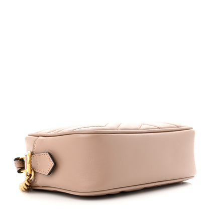 Gucci Calfskin Matelasse Mini GG Marmont Chain Shoulder Bag Porcelain Rose 4 of 10