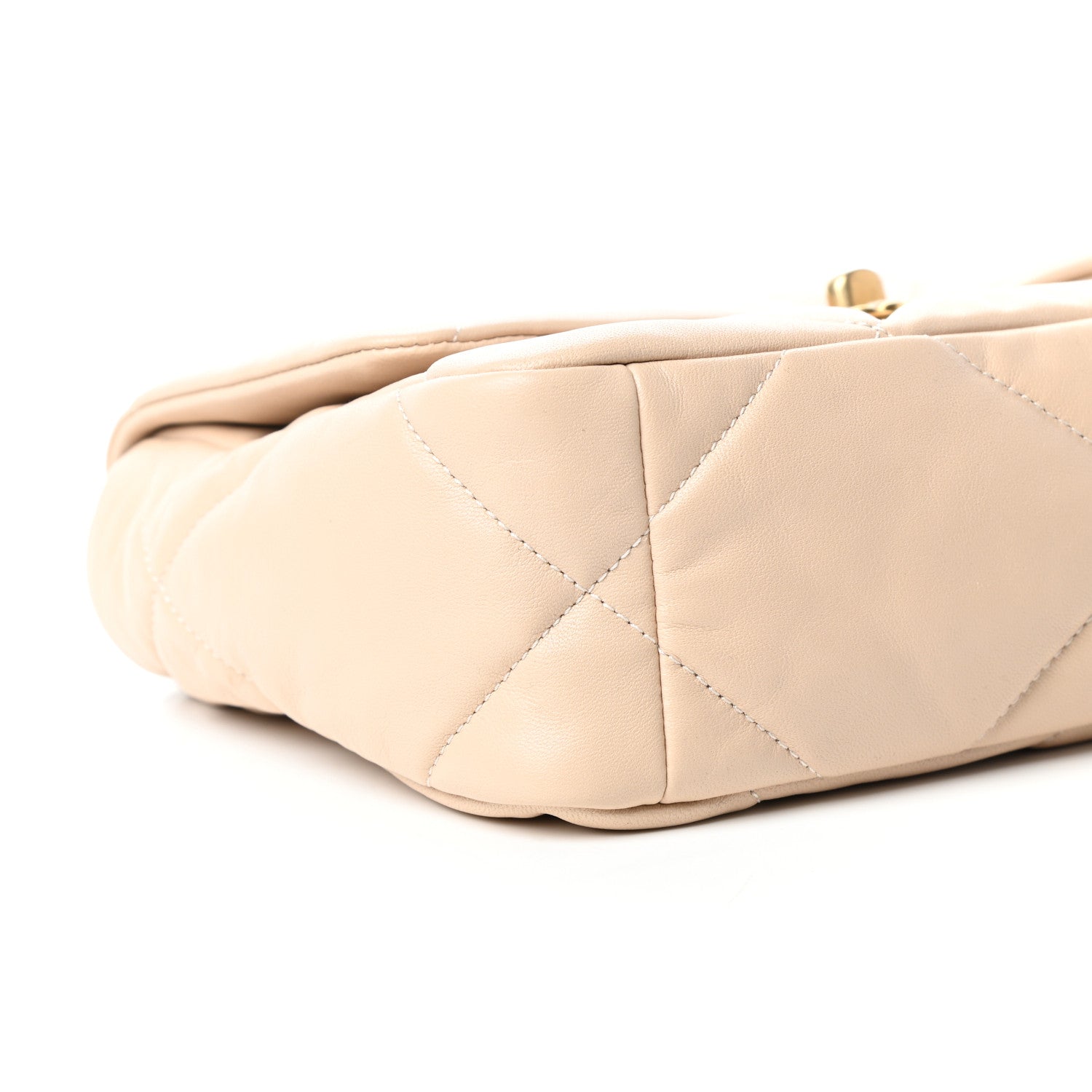 Chanel Lambskin Quilted Medium Chanel 19 Flap Beige 8 of 10