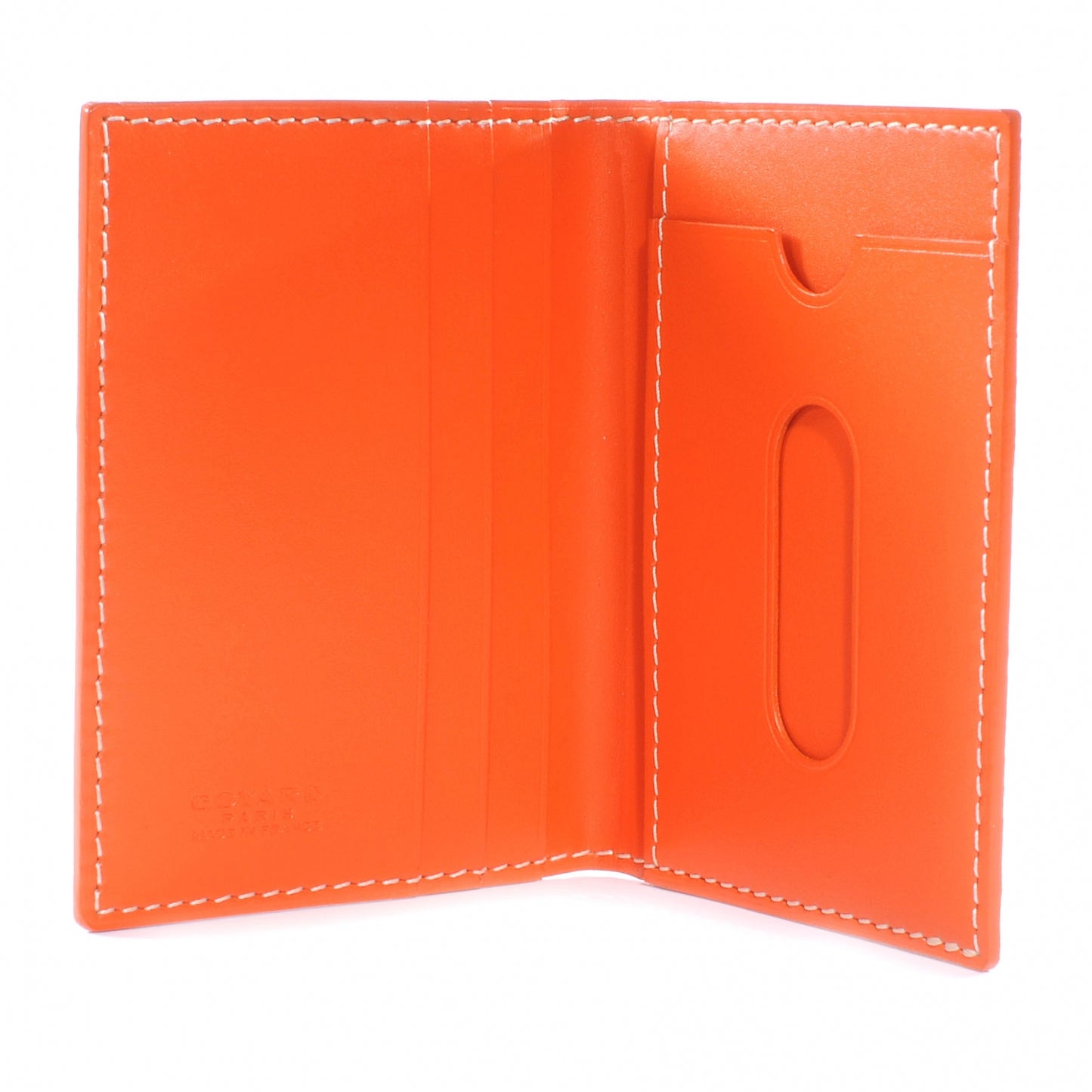 Goyardine Passport Wallet Orange