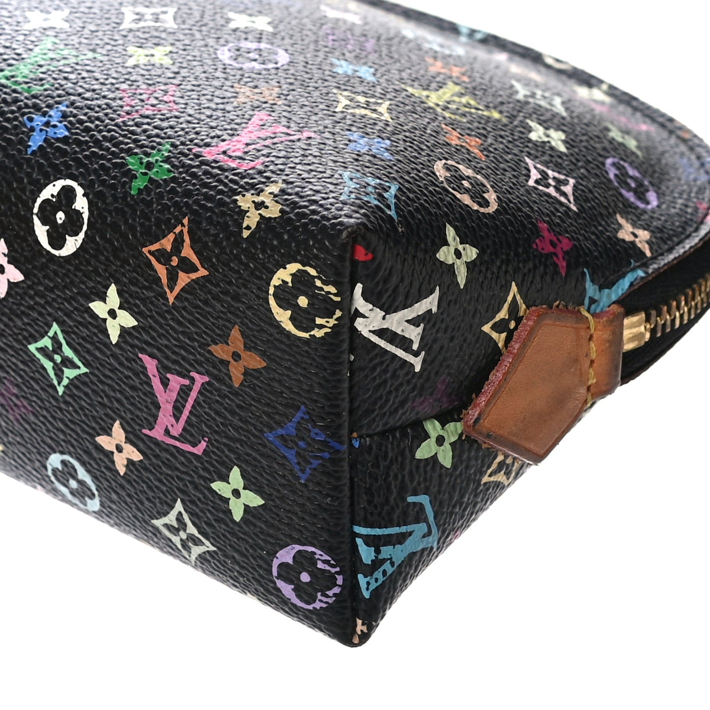 Monogram Multicolor Cosmetic Pouch Black Grenade