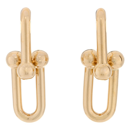 Tiffany 18K Yellow Gold Large HardWear Link Earrings 1 of 5