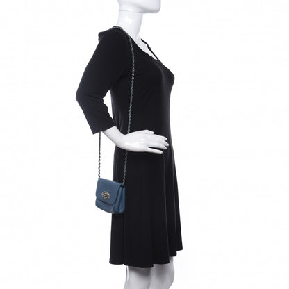 Mulberry Small Classic Grain Calfskin Mini Lily Steel Blue 2 of 14