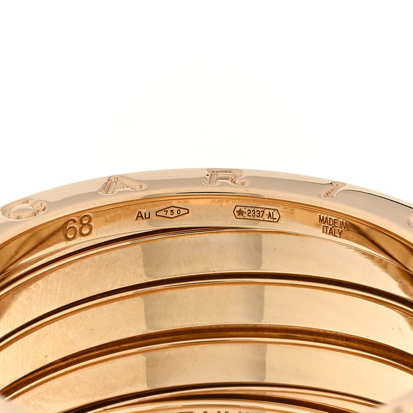 18K Yellow Gold B.Zero1 Five-Band Anniversary Ring 68 12