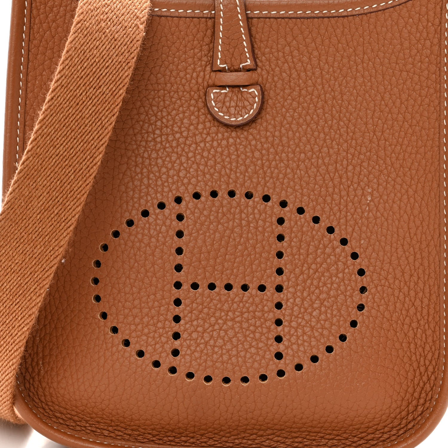 Hermes Taurillon Clemence Evelyne TPM Gold 5 of 9