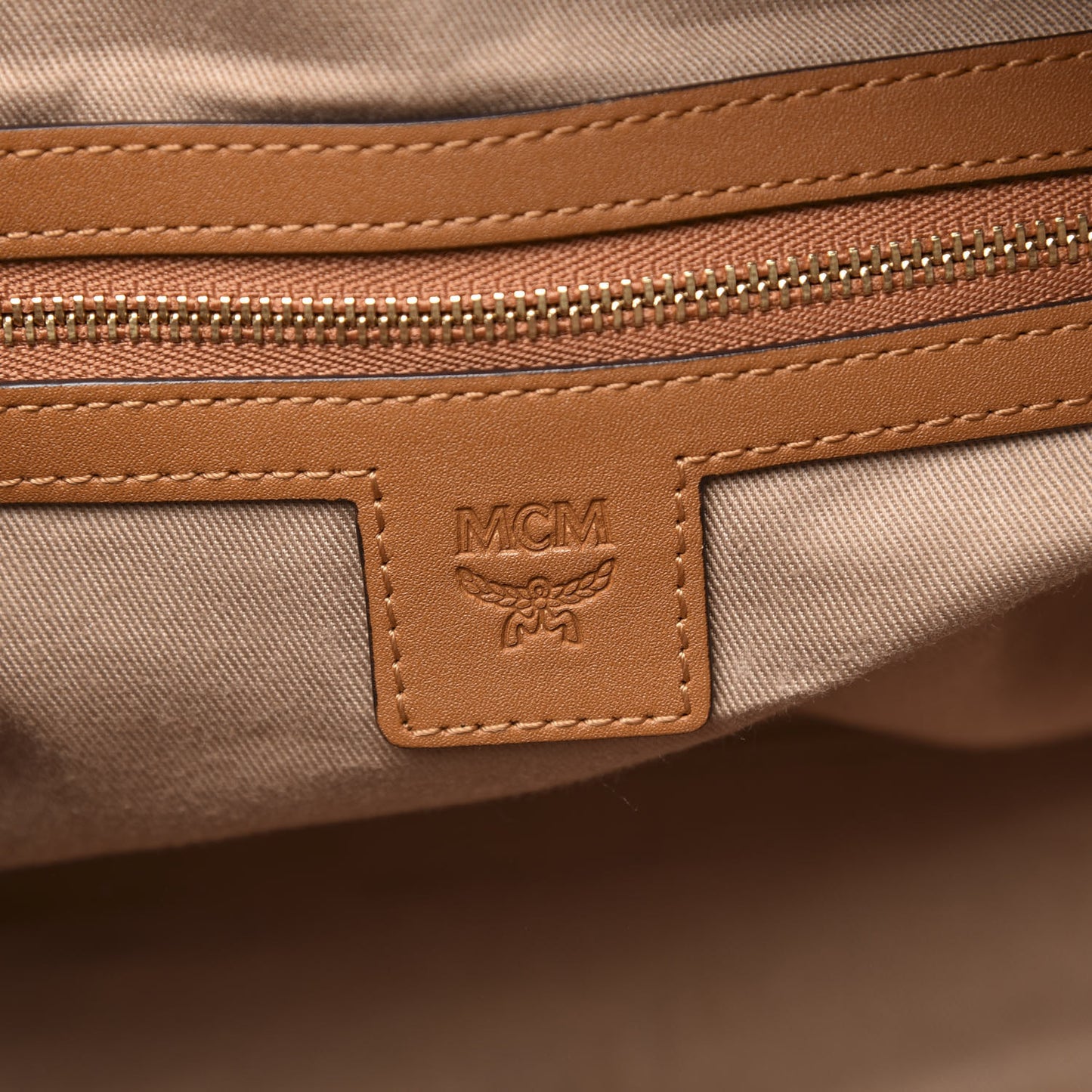 Visetos Medium Boston Bag Cognac