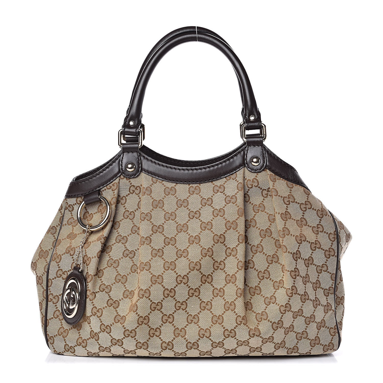 Gucci Monogram Medium Sukey Tote Dark Brown 1 of 10