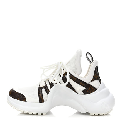 Louis Vuitton Patent Monogram LV Archlight Sneakers 39 White 1 of 8