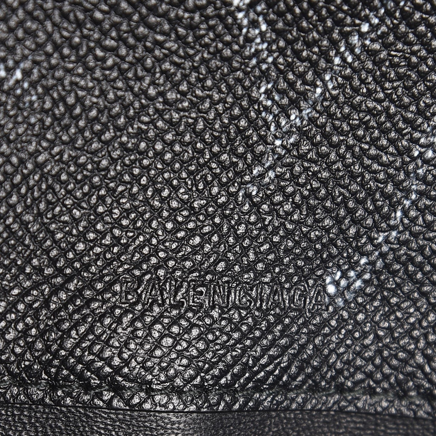 Calfskin Graffiti BB Chain Wallet Black Multicolor