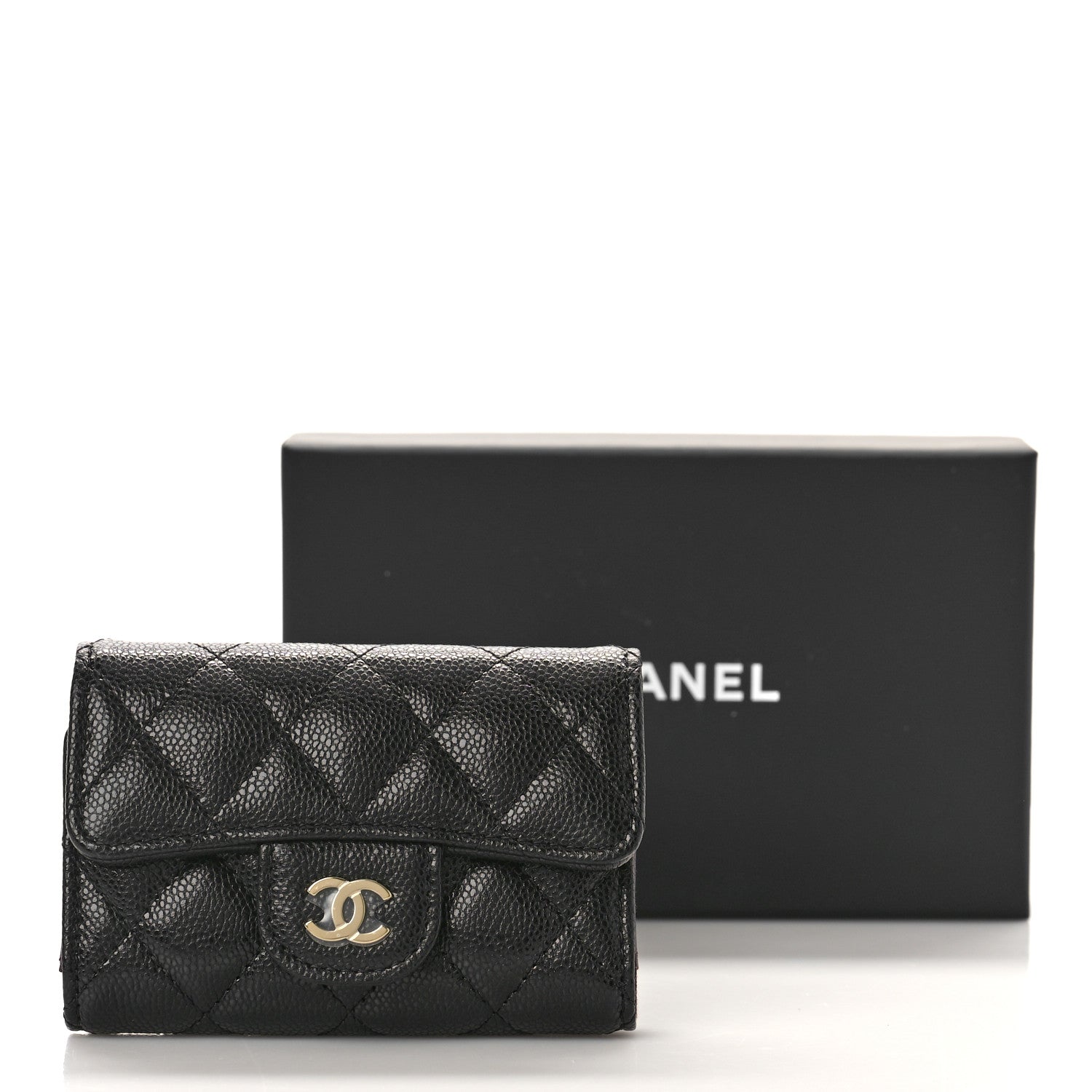 Chanel Caviar Quilted Classic 4 Key Holder Wallet Black 10 of 10