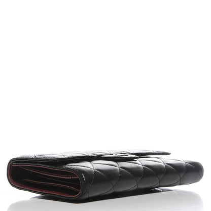 Chanel Lambskin Quilted Large Flap Wallet Black 4 of 9