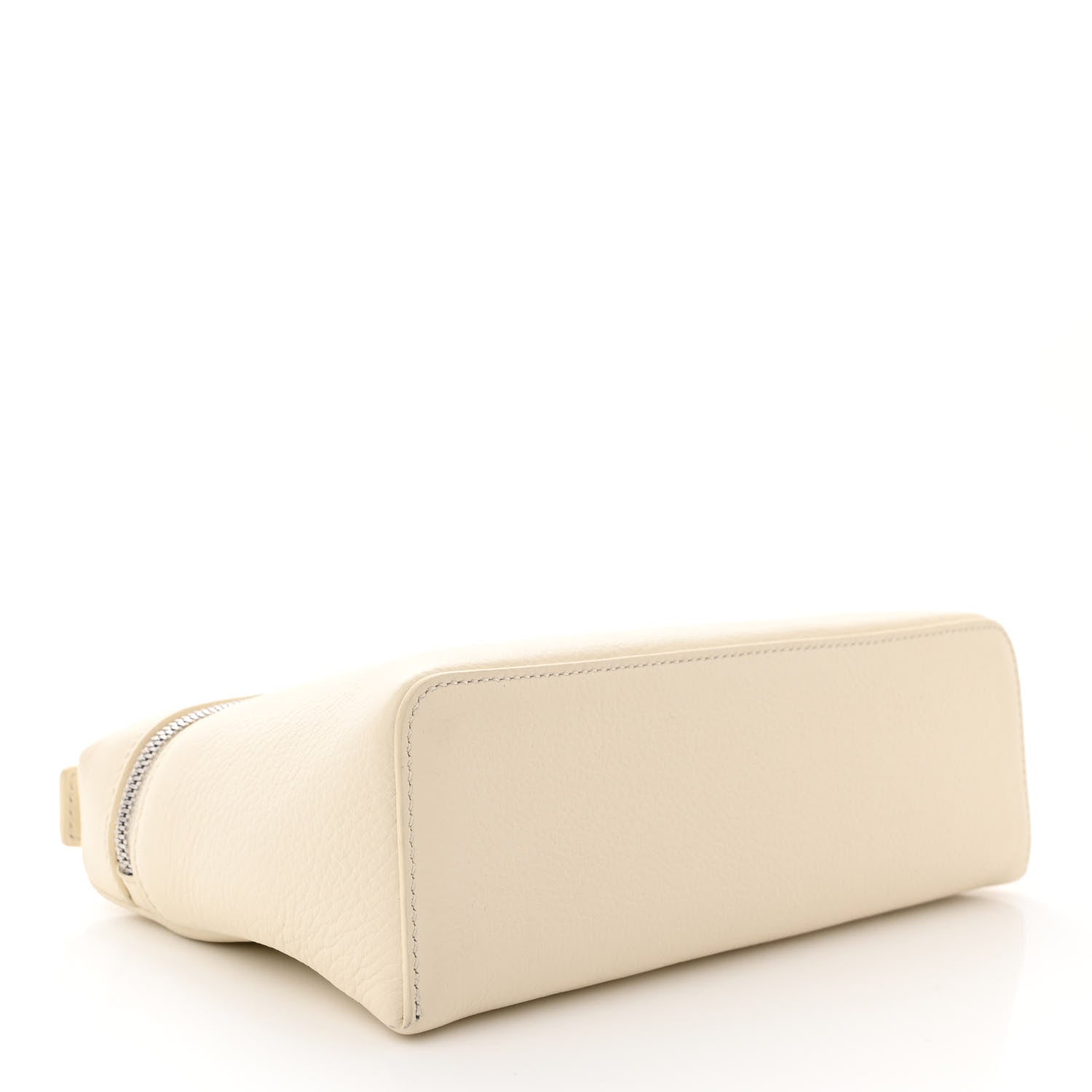 Loro Piana LORO PIANA Grained Calfskin L19 Extra Pocket Pouch Whisper White 4 of 9