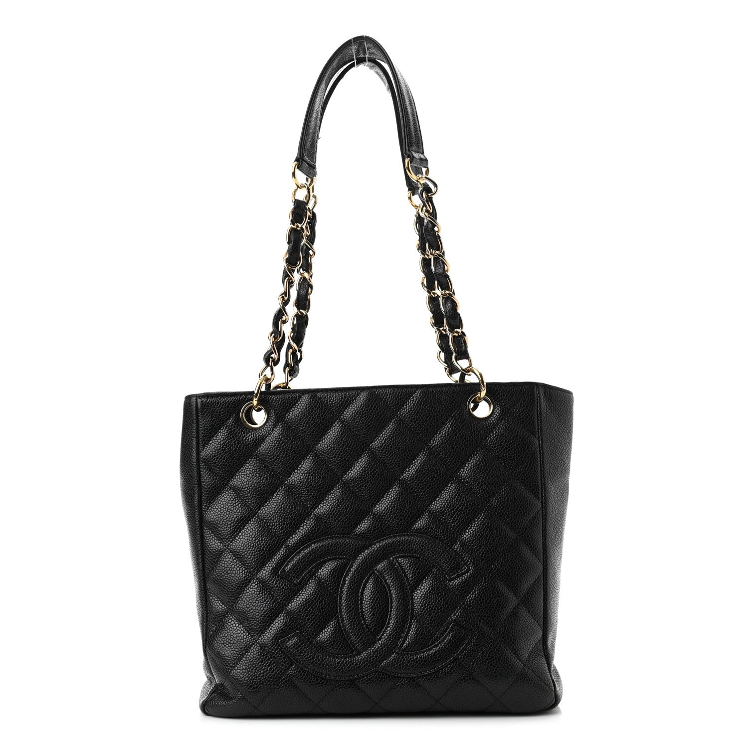 Chanel Caviar Quilted Petit Shopping Tote PST Black 1 of 10