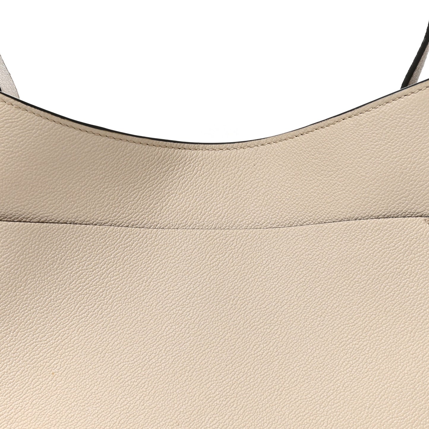 Grainy Calfskin Small Elmstone Hobo Limestone