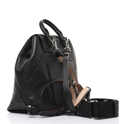 MCM Calfskin Ottomar Monogram Essential Backpack Black 3 of 21