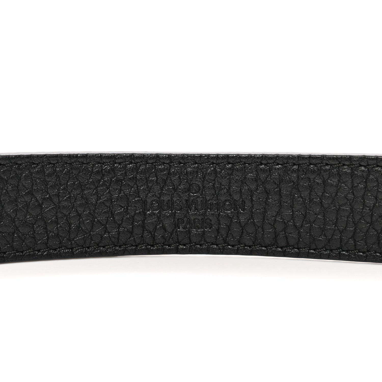 Louis Vuitton Grained Calfskin Shoulder Strap Dark Brown 3 of 3