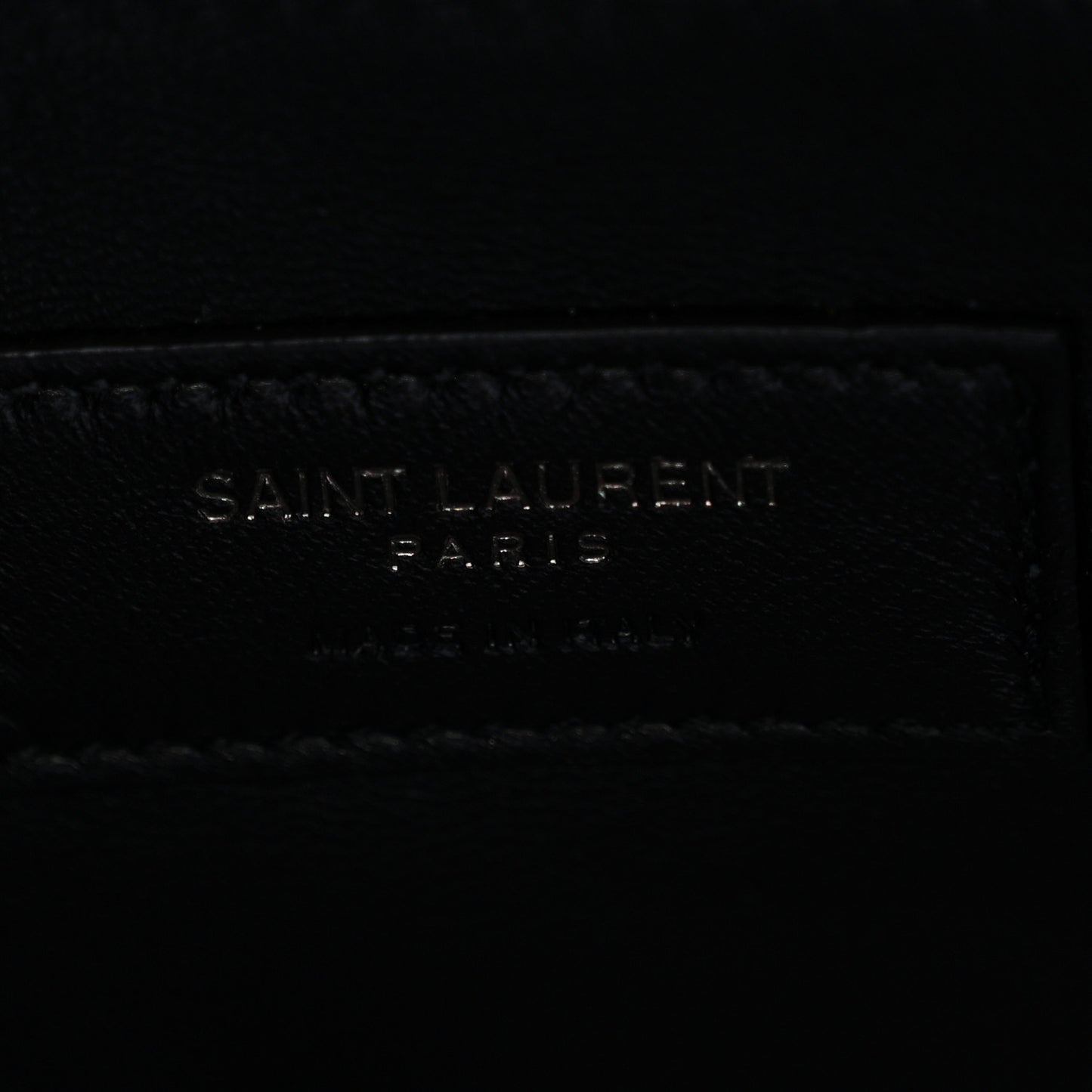 Grain De Poudre West Hollywood Monogram Fold Over Clutch Black