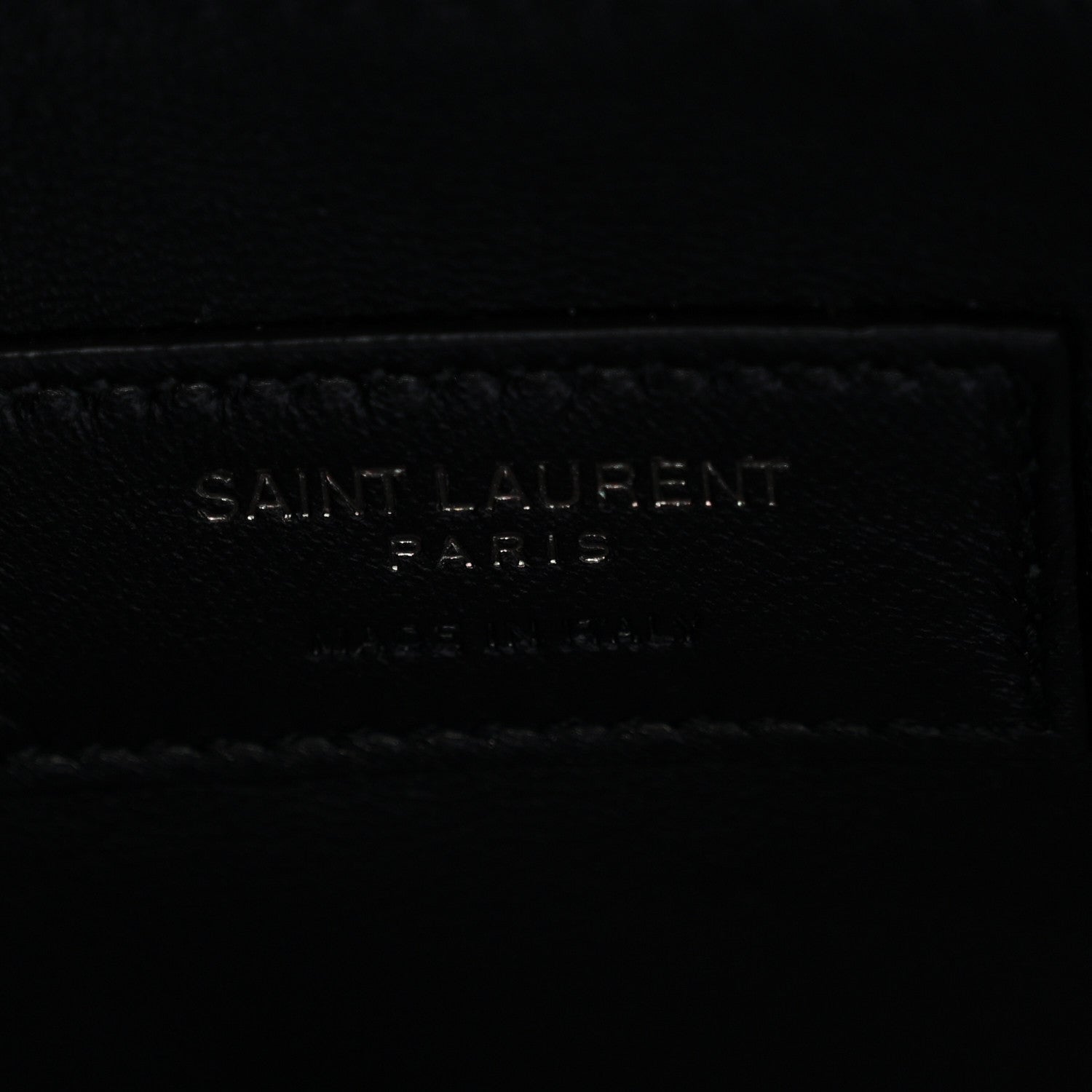 Saint Laurent Grain De Poudre West Hollywood Monogram Fold Over Clutch Black 6 of 7