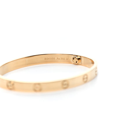 Cartier 18K Yellow Gold LOVE Bracelet 17 5 of 6