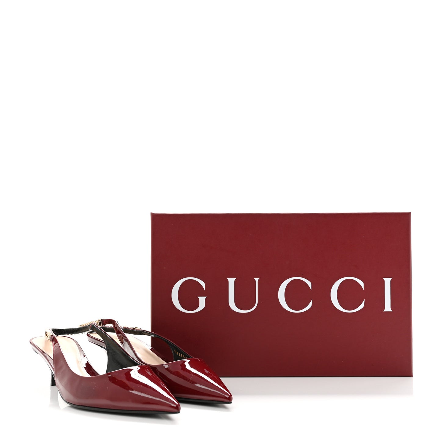 Vernice Crystal Nappa Charlotte Signoria 45mm Slingback Pumps 37 Rosso Ancora