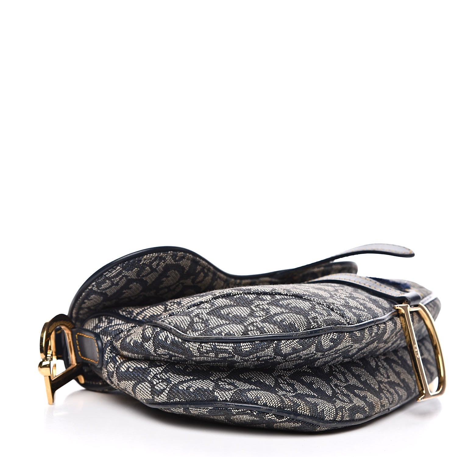 Christian Dior Monogram Saddle Bag Black 4 of 15
