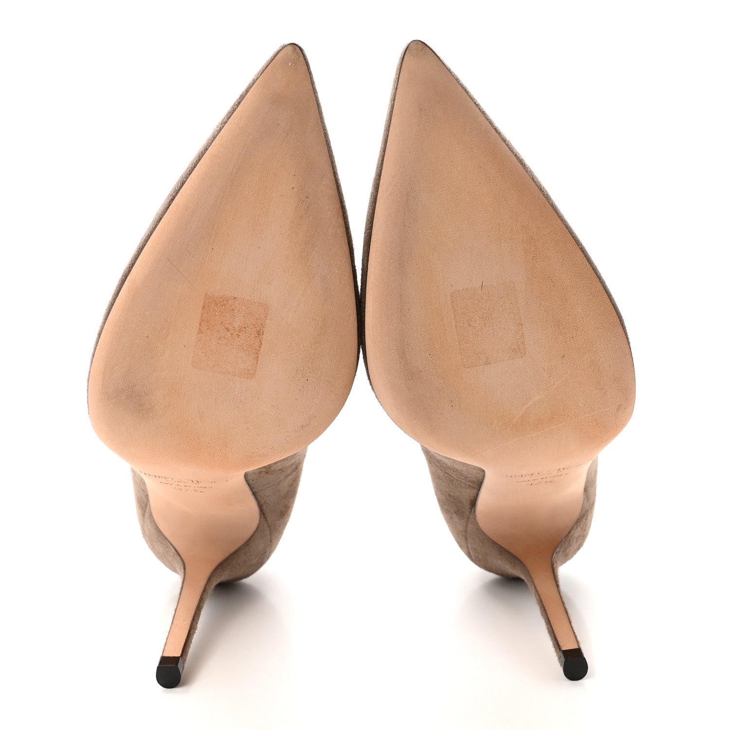 Jimmy Choo Suede Abel Pumps 37.5 Stone 6 of 9