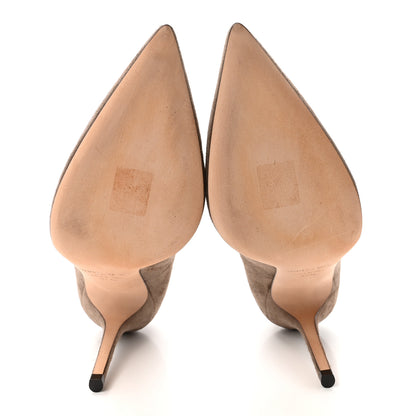 Jimmy Choo Suede Abel Pumps 37.5 Stone 6 of 9