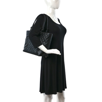 Chanel Calfskin Quilted Large Cambon Tote Black 2 of 9