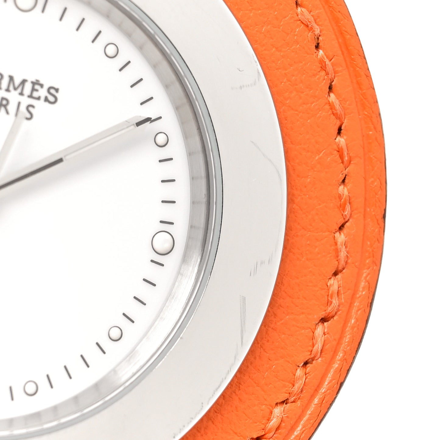 Stainless Steel Swift 34mm Harnais Pocket Quartz Watch Orange