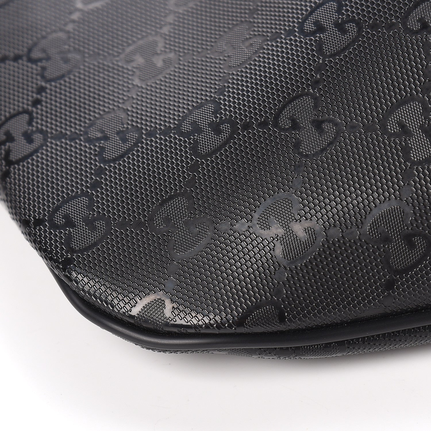Gucci Imprime Monogram Belt Bag Black 9 of 10
