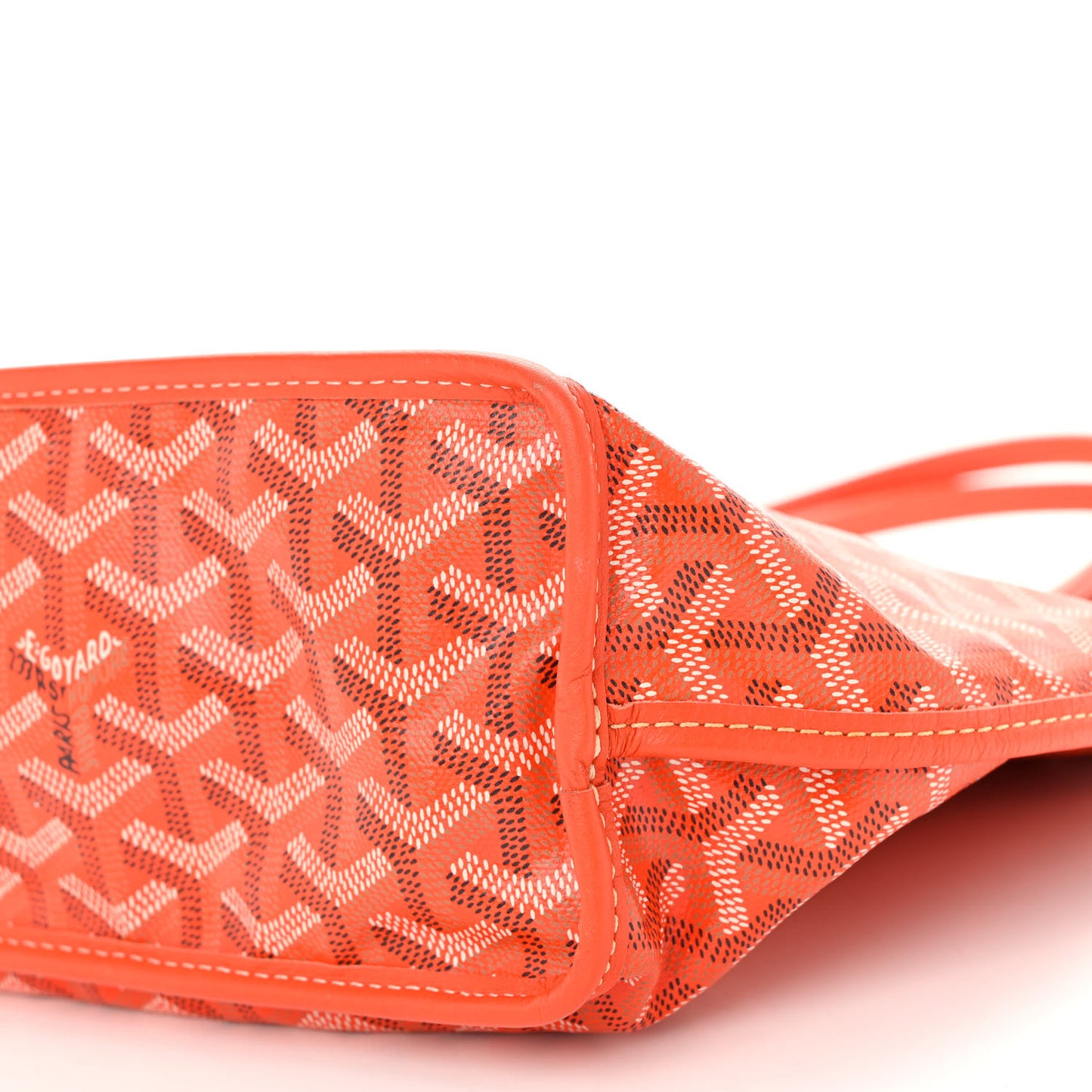 Goyardine Reversible Mini Anjou Orange Orange