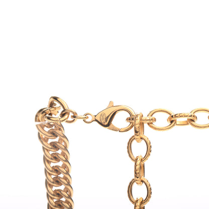 Chanel Metal CC Tags Pendant Choker Gold Pink 4 of 4