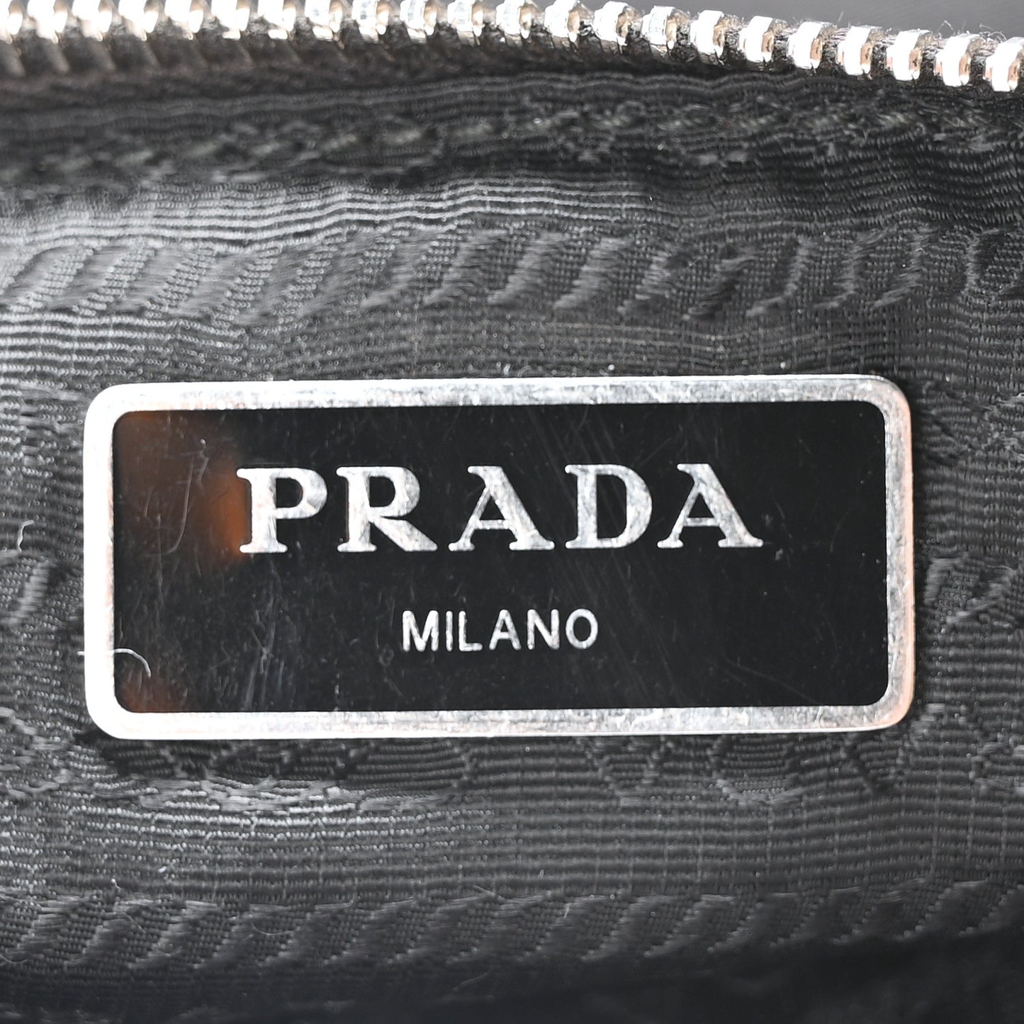 Re-Nylon Saffiano Double Pouch Shoulder Bag Black